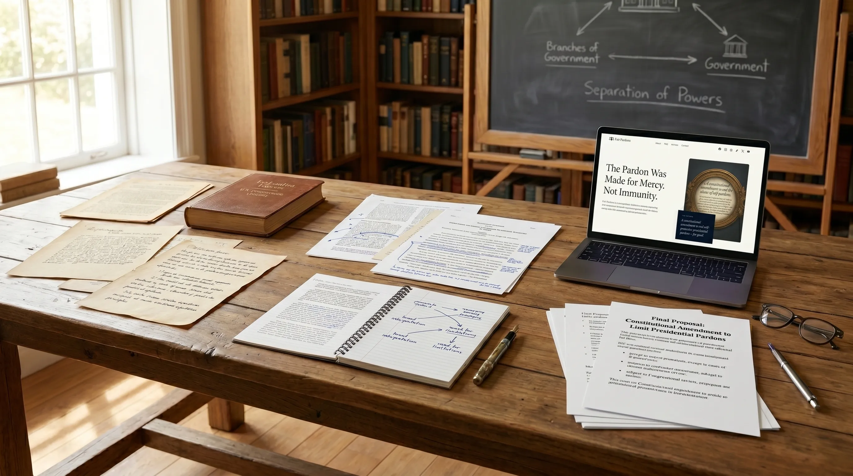 Artistic rendering of constitutional text being revised